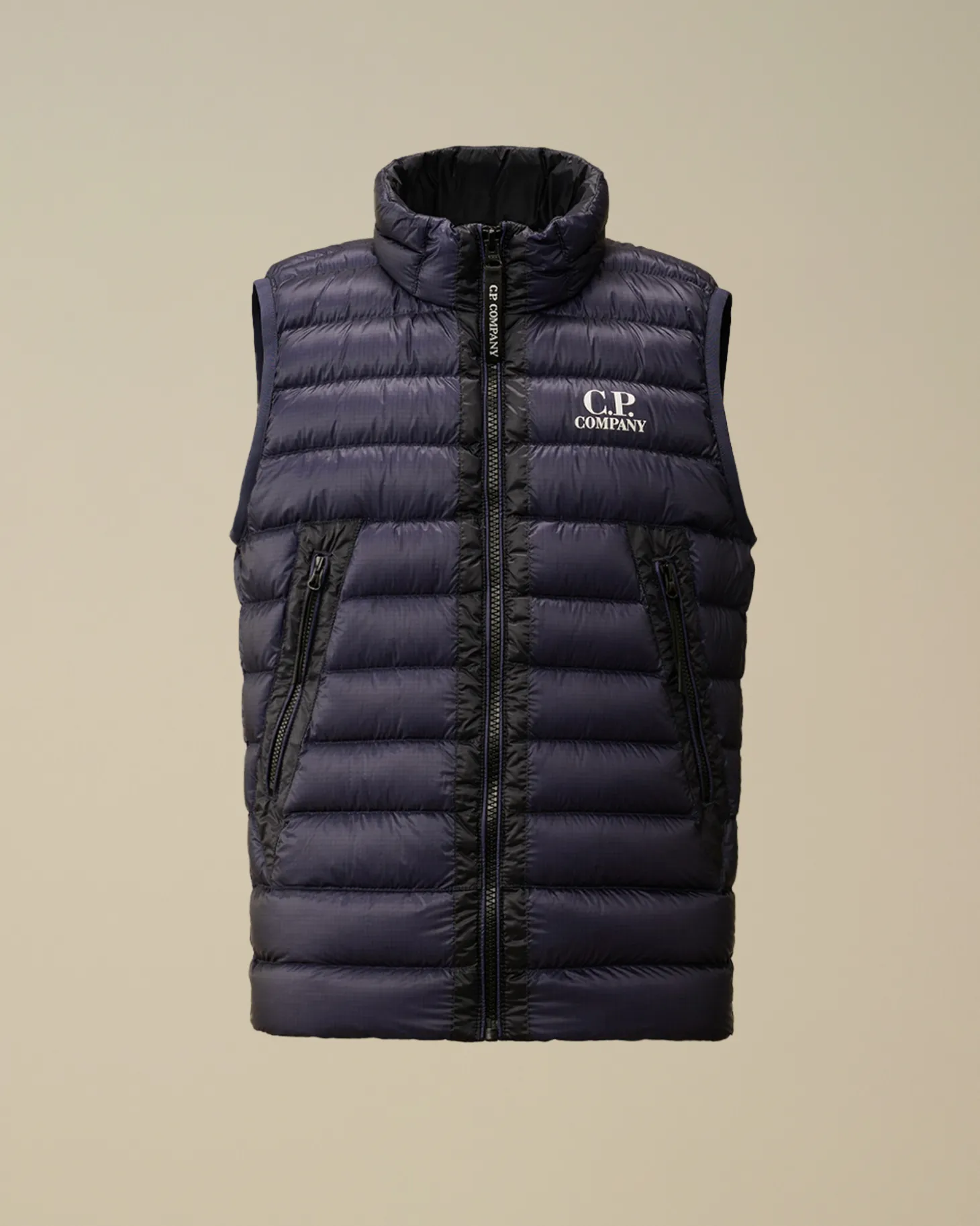 U16 D.D. Shell Ripstop Logo Down Vest<C.P. Company Best Sale