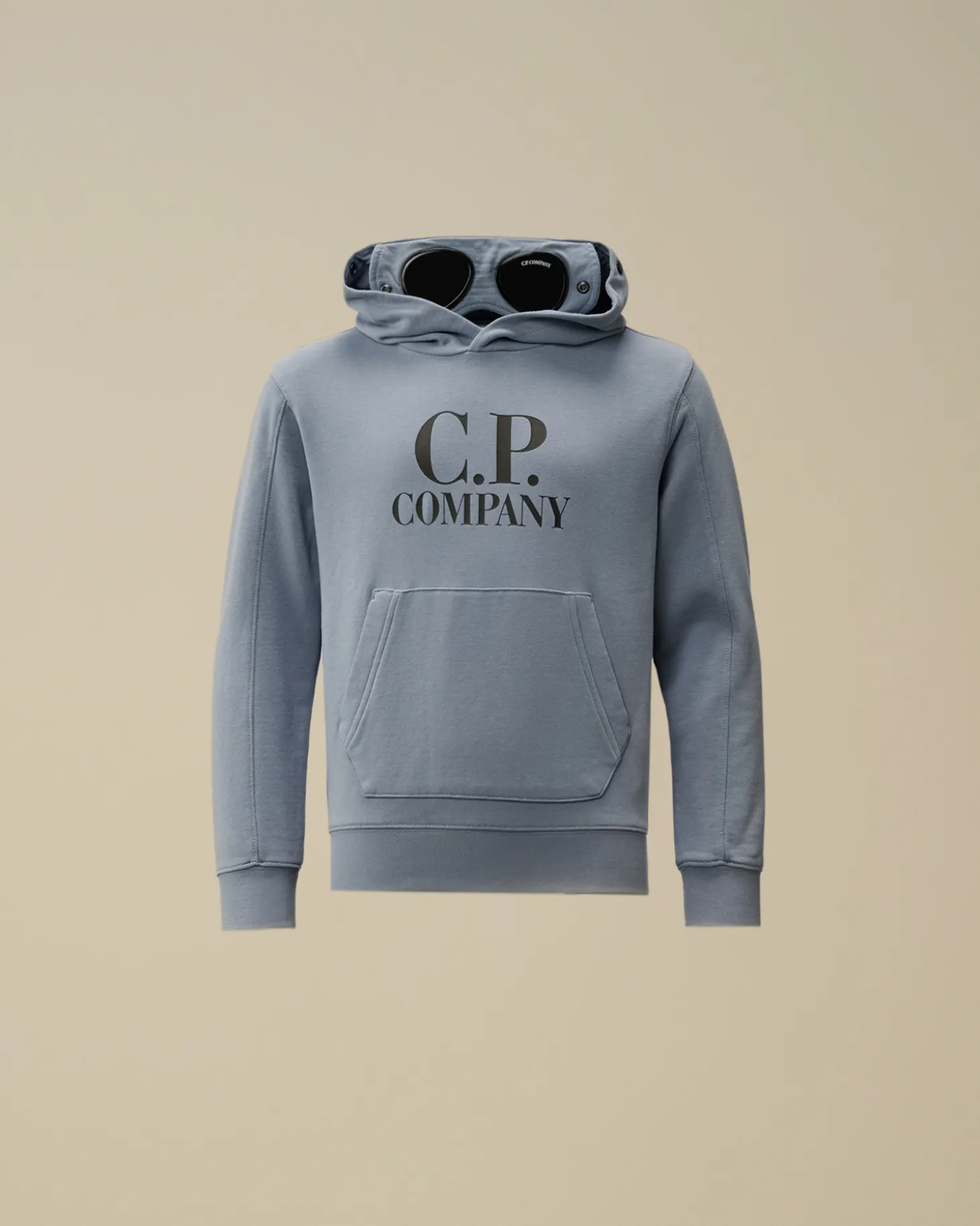 U16 Diagonal Fleece Goggle Hooded Sweatshirt<C.P. Company Cheap