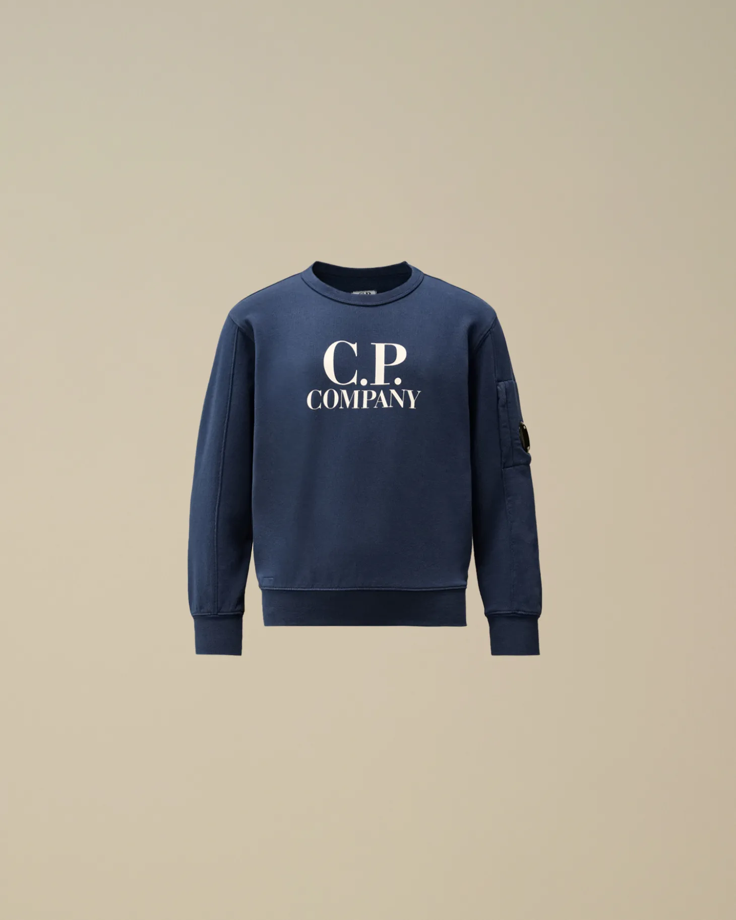 U16 Diagonal Fleece Logo Crew Neck Sweatshirt<C.P. Company Flash Sale