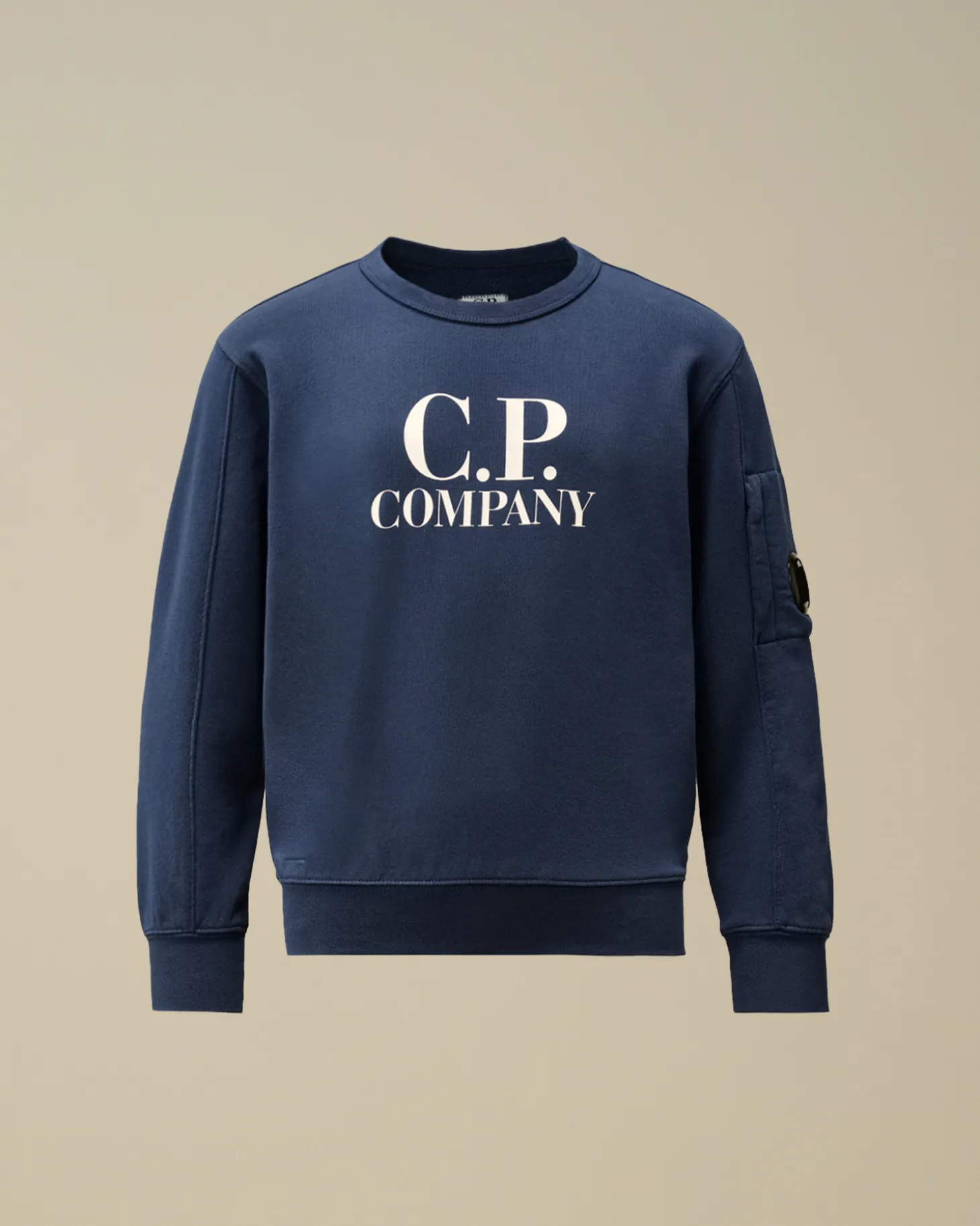 U16 Diagonal Fleece Logo Crew Neck Sweatshirt<C.P. Company Online