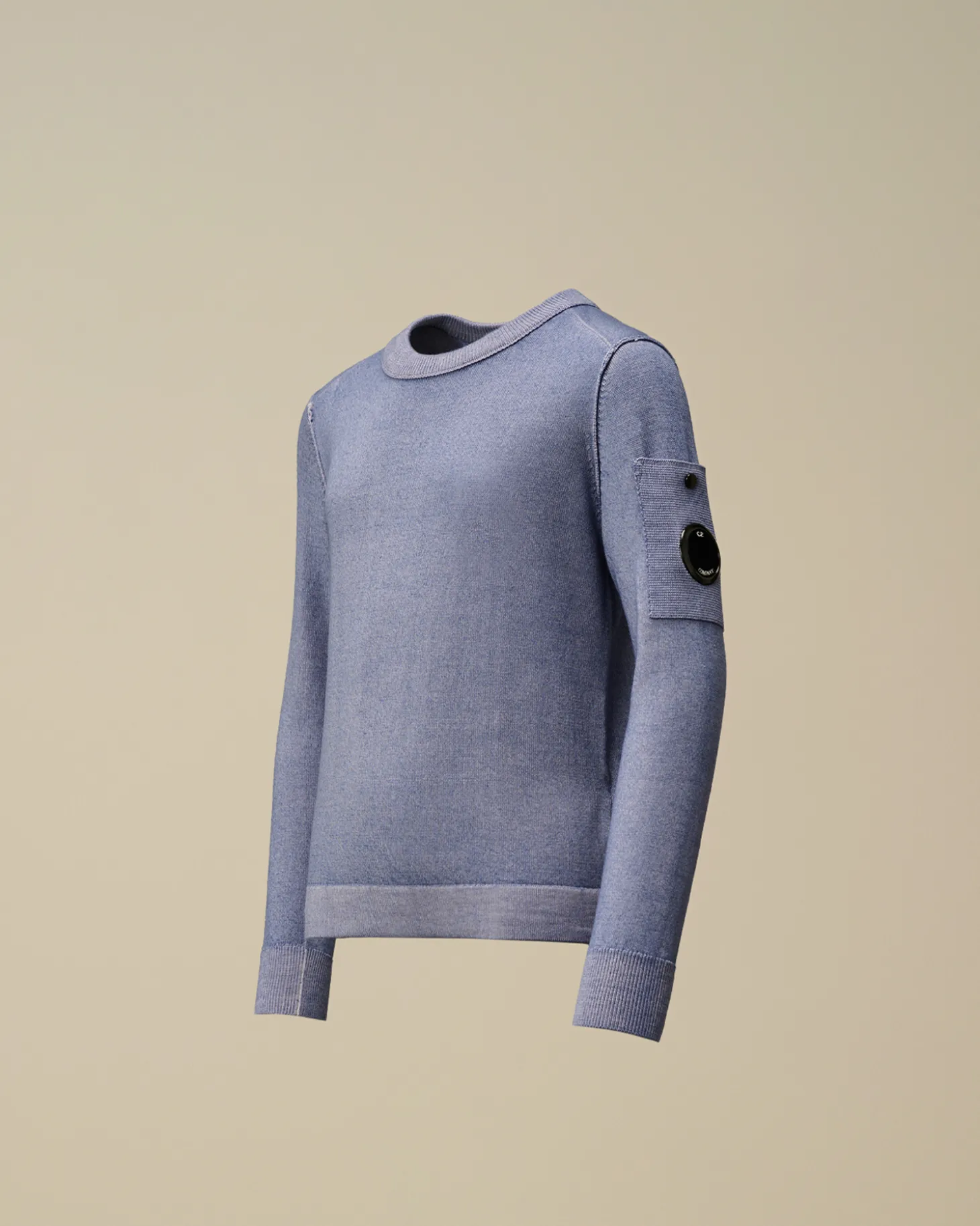 U16 Fast Dyed Merino Wool 12 Gauge Crew Neck Knit<C.P. Company Online