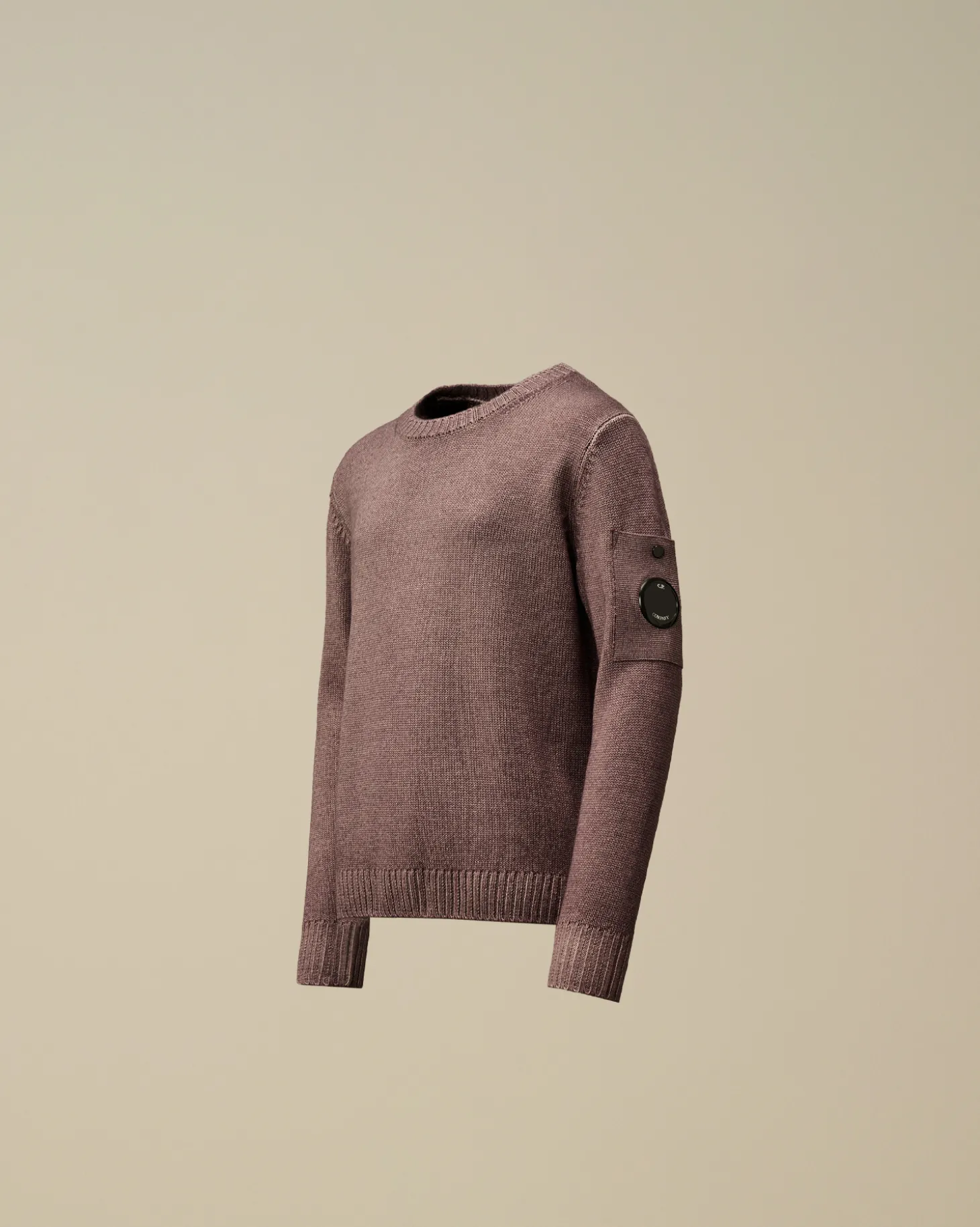 U16 Fast Dyed Merino Wool 7 Gauge Crew Neck Knit<C.P. Company Flash Sale