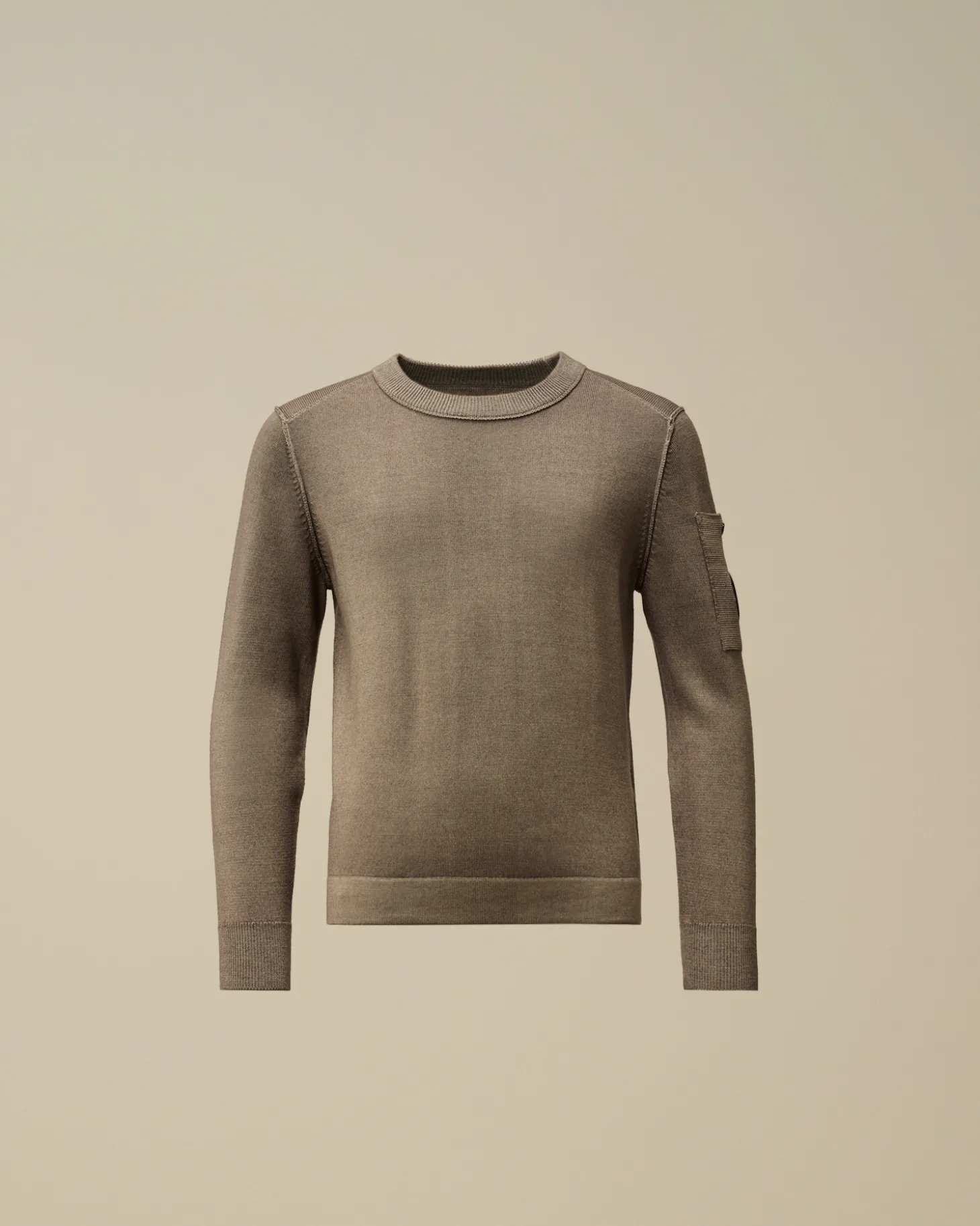 U16 Fast Dyed Merino Wool 12 Gauge Crew Neck Knit<C.P. Company Shop