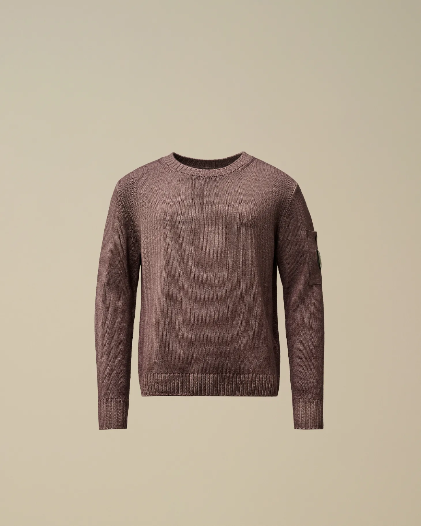 U16 Fast Dyed Merino Wool 7 Gauge Crew Neck Knit<C.P. Company Flash Sale