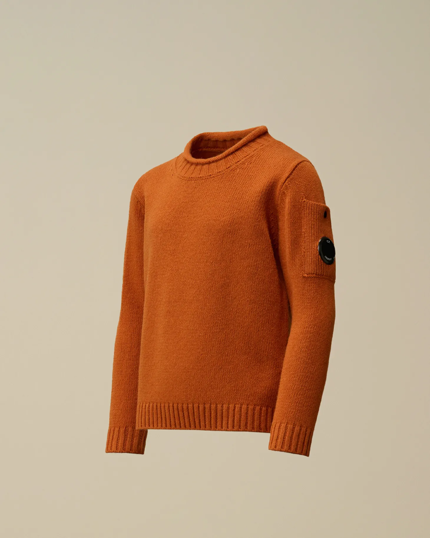 U16 Lambswool Lens Crew Neck Knit<C.P. Company Store