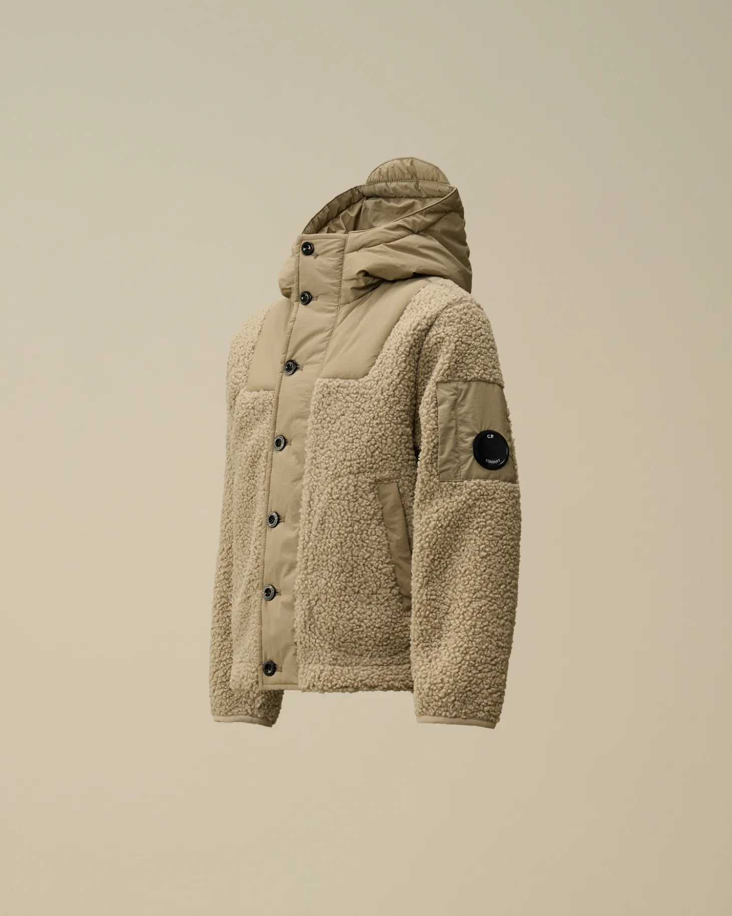 U16 Polar Shell Buttoned Hooded Jacket<C.P. Company Fashion