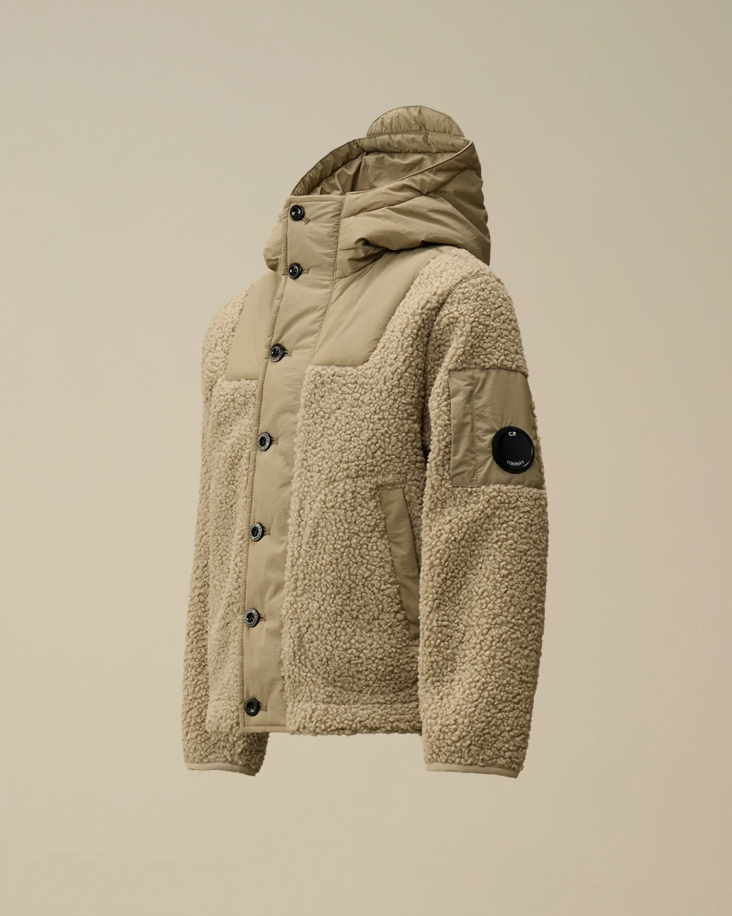 U16 Polar Shell Buttoned Hooded Jacket<C.P. Company Fashion