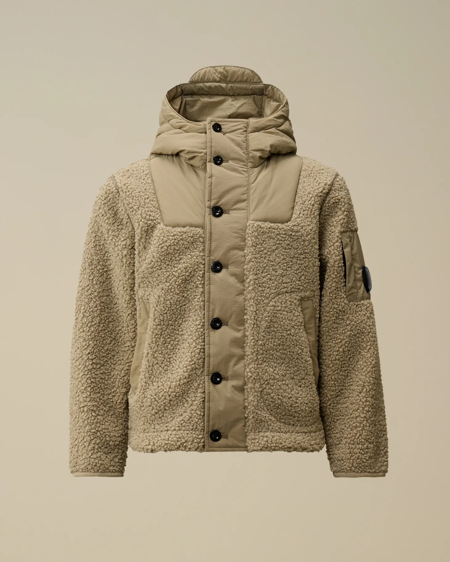 U16 Polar Shell Buttoned Hooded Jacket<C.P. Company Fashion