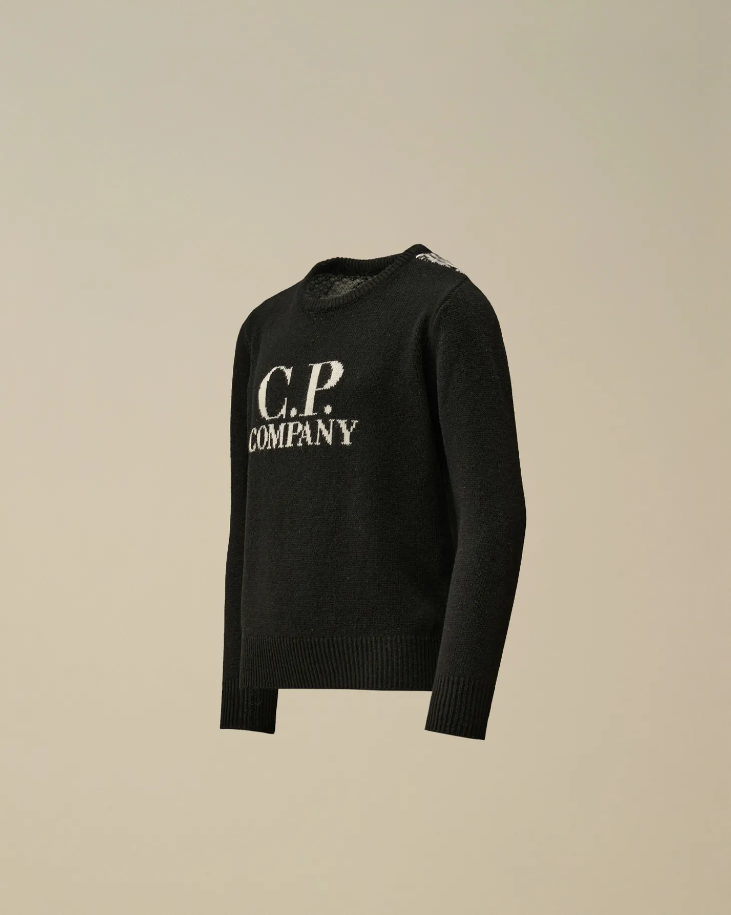 U16 Wool Jacquard Goggle Crew Neck Knit<C.P. Company Shop