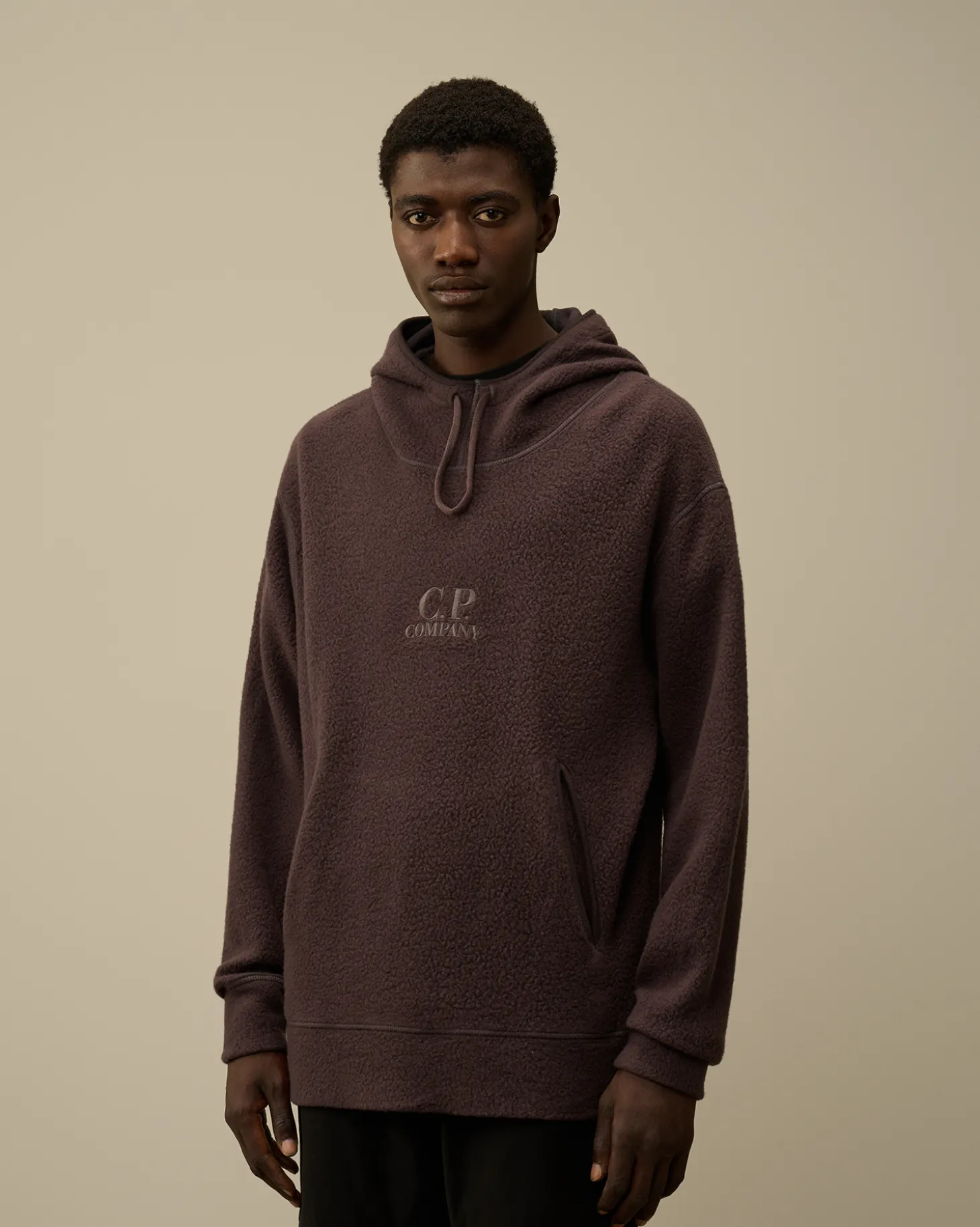 Wool Polar Fleece Hooded Sweatshirt<C.P. Company Flash Sale